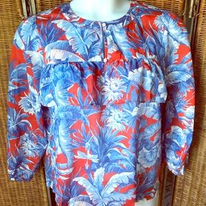 J. Crew Ratti tropical print pullover-Sz m